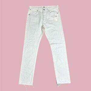 NWT Citizen of Humanity Men’s Corey Slouchy Slim Straight Leg Jeans Natural 32